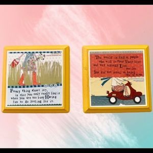 *SALE* Adorable Wall Art Curly Girl Design Pair